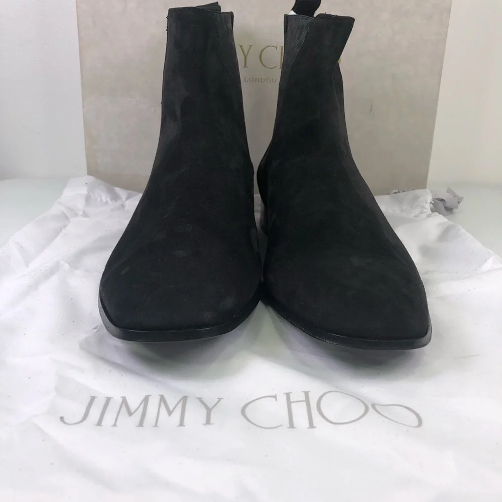 JIMMY Choo Men’s Sawyer Black Suede Ankle Boots